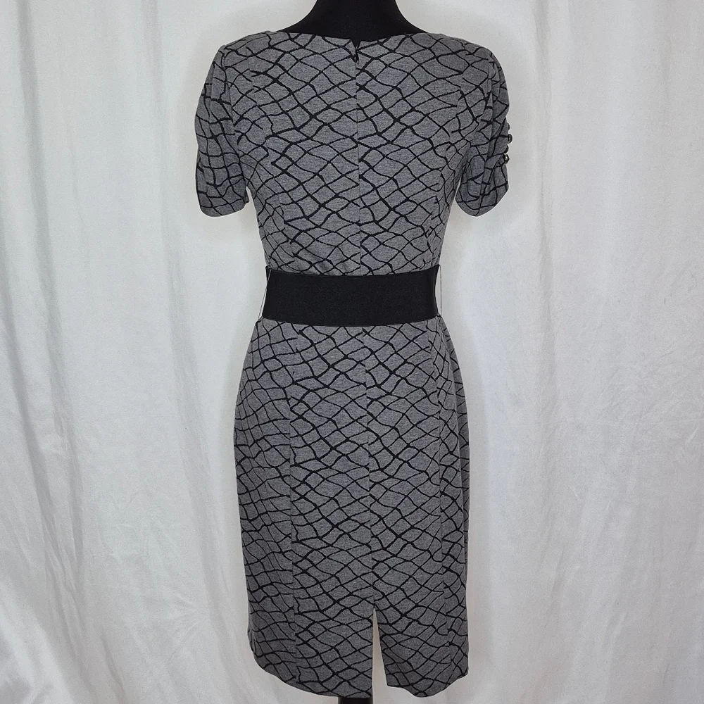 Antonio Melani Belted Jersey Knit Sheath Dress - Size 4